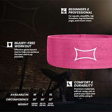 Mark Bell Sling Shot Hip Circle Resistance Bands for Fitness