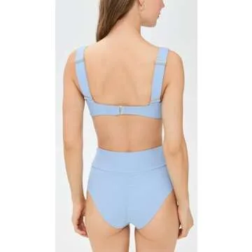 Montce Hayden Bikini Top in Peri Rib - Stylish Swimwear