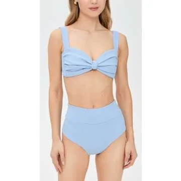 Montce Hayden Bikini Top in Peri Rib - Stylish Swimwear