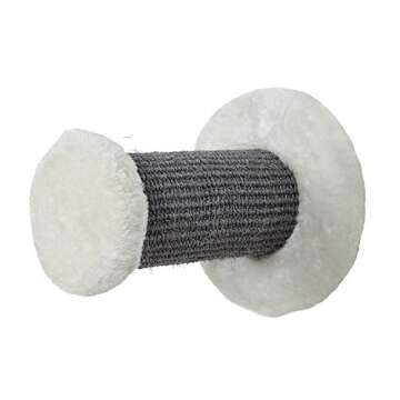 TRIXIE Wall Mounted Cat Lounge Set, Hammock and Condo with Two Steps, Cat Furniture, Scratching Post, Gray