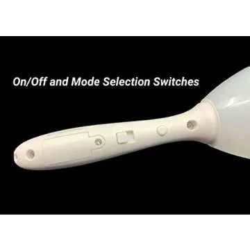 Pack of 2 Light Shakers LED Light Up Maracas - Choose From Multiple Modes: Solid Red, Green, and Blue; Plus COLOR CHANGE (Alternates Colors With Every Shake)