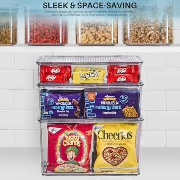 Sorbus Stackable Storage Bins for Ultimate Organization