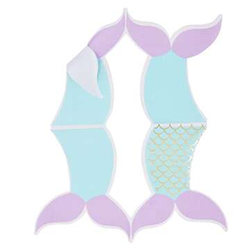 Mermaid Tail Paper Napkins - 50 Pack for Parties