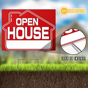 Top Open House Signs Set for Real Estate Success