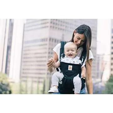 ERGObaby Baby Carrier for Newborn to Toddler, 4-Position Omni 360 Triple Triangles, Ergonomic Child Carrier Backpack