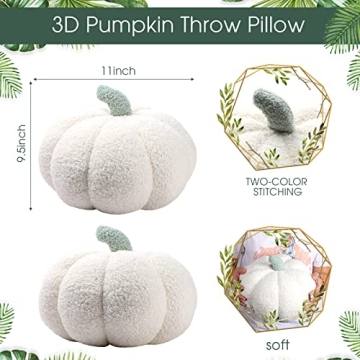 Queekay 2 Pcs Pumpkin Pillow Set for Home Decoration