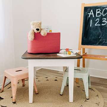 Stylish OrganiHaus Coral Storage Basket for Chic Organizing