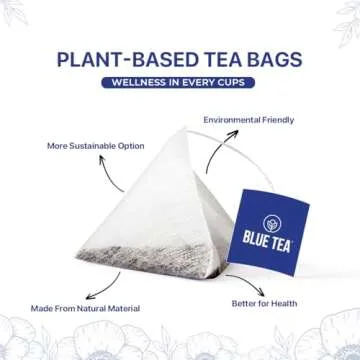 BLUE TEA - Butterfly Pea Flower Tea - 30 Count - Plant Based Tea Bag | Super ANTIOXIDENT | Flower Based - Herbal Tea - Caffeine Free - Detox Tea - Vegan - Non-Bitter | Reusable Pet Jar Pack