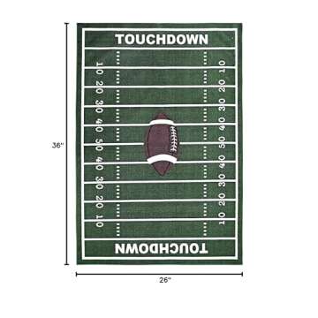 Football Ground Play Area Rug for Kids | Safe & Fun