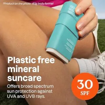ATTITUDE SPF 30 Mineral Sunscreen Stick - EWG Verified, Plastic-Free, Vegan, Broad Spectrum Protecti...