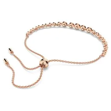 Swarovski Imber Emily Bracelet, Round Pink Crystals on Rose Gold-Tone Finished Band, Part of the Swarovski Imber Emily Collection