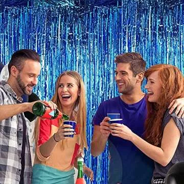 BEISHIDA Tinsel Curtain Backdrop for All Occasions