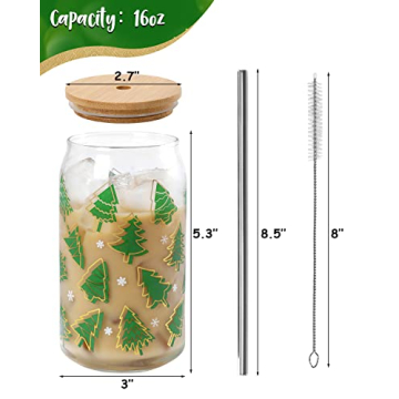Nefelibata Christmas Cup with Bamboo Lid & Straw