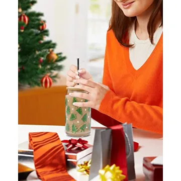 Nefelibata Christmas Cup with Bamboo Lid & Straw