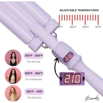 Mermade Hair PRO Waver 0.9 Inch for Gorgeous Waves