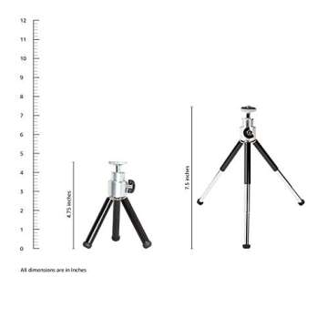 Amazon Basics Lightweight Mini Tripod, Black