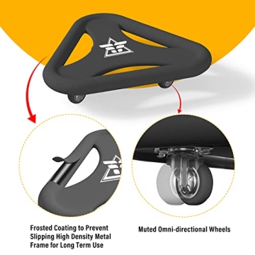 Suertree Ab Roller Wheel with Knee Mat for Core Training
