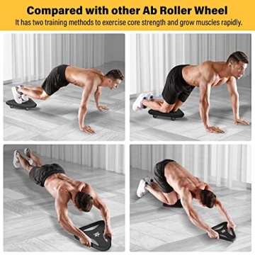 Suertree Ab Roller Wheel with Knee Mat for Core Training