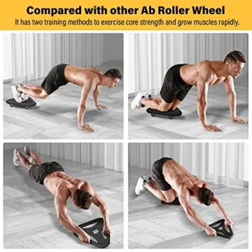 Suertree Ab Roller Wheel with Knee Mat for Core Training