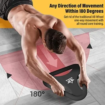 Suertree Ab Roller Wheel with Knee Mat for Core Training