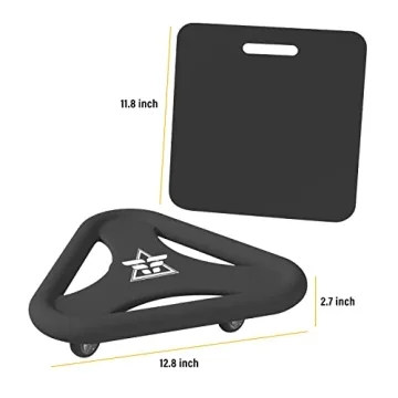 Suertree Ab Roller Wheel with Knee Mat for Core Training