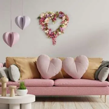 Heart Wire Wreath Frame for Valentine's Day & Weddings