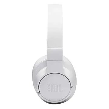 JBL Tune 710BT Wireless Over-Ear Bluetooth Headphones with Microphone, 50H Battery, Hands-Free Calls, Portable (White), Medium