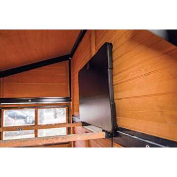 Producer's Pride Brooder and Coop Heater - 18.9" x 12" x 1.26" - Stand Vertically, Horizontally, Or Hang - Dual Position Switch - Won't Overheat Built in Thermostat