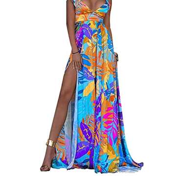 Vakkest Women's Sexy Bohemian Summer Maxi Dress