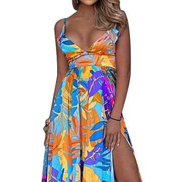 Vakkest Women's Sexy Bohemian Summer Maxi Dress