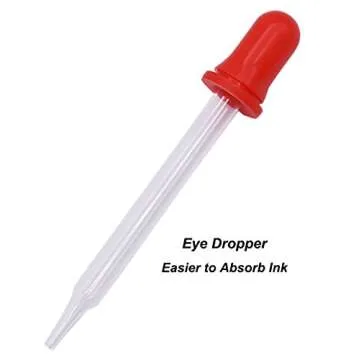 MAJOHN Wancai Mini Fountain Pen Ink Transparent Pocket-Size Travel Short Pen Fine Nib 0.5mm Writing Gift Pen with 6 PCS Black Ink Cartridges - Mint Green Pattern