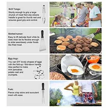 Griddle Accessories for Blackstone 32-Pcs Set for Grilling