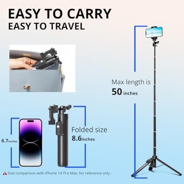 Transform Your Photography with Our 50 Inch Selfie Stick