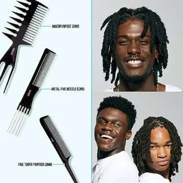 KISS Professional 10-pc Comb Set-Detangle & Style Assortment