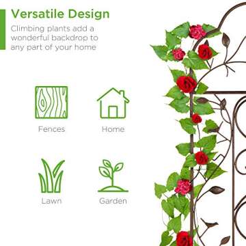 Best Choice Products Iron Arched Garden Trellis