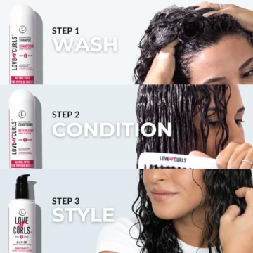 Love Ur Curls 3-Step Hair Care Set for Defined Waves