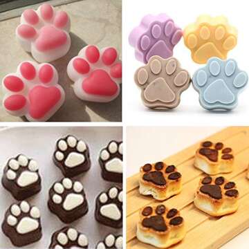 Versatile WARMBUY Silicone Molds for Dog Treats and More