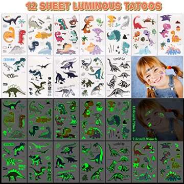 Golray Dinosaur Party Favors - 48pcs Fun Kits for Kids