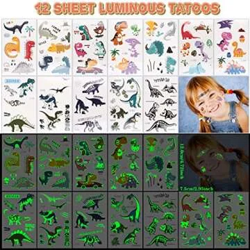 Golray Dinosaur Party Favors - 48pcs Fun Kits for Kids