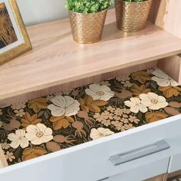 Idomural Peel and Stick Dark Floral Wallpaper for Home