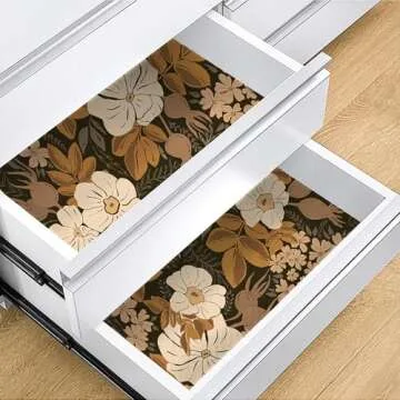 Idomural Peel and Stick Dark Floral Wallpaper for Home