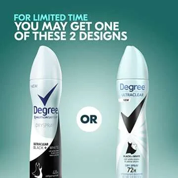 Degree UltraClear Antiperspirant Dry Spray for Women 3.8oz
