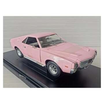 OIMOLO Scale Car Models for AMC AMX 1969 1:18 Alloy Car Model Adult Collector's Edition Classic Vehicles Pre-Built Model Vehicles