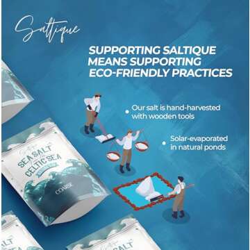 French Grey Coarse from The Celtic Sea 1/2lb- 100% Unrefined Sea Salt Packed with 82 Minerals Helping You Stay Hydrated, Improve Electrolyte Balance, and Optimal Muscle Function - Doctor Recommended