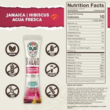 Salud Hydration & Immunity Packets Hibiscus Flavor