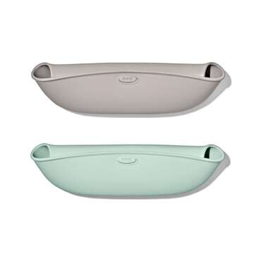 OXO Tot Roll-Up Bib - 2 Pack - Drizzle and Opal