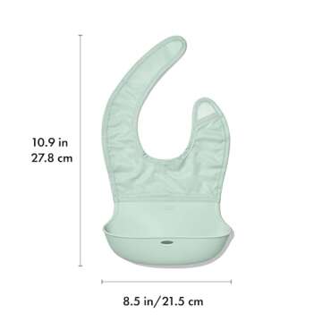 OXO Tot Roll-Up Bib - 2 Pack - Drizzle and Opal