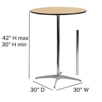 Flash Furniture Lars 30'' Cocktail Table - Adjustable Heights