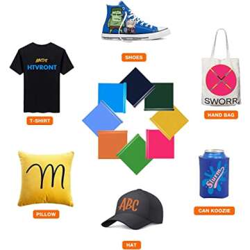 HTVRONT Heat Transfer Vinyl Rolls for Easy Custom Designs