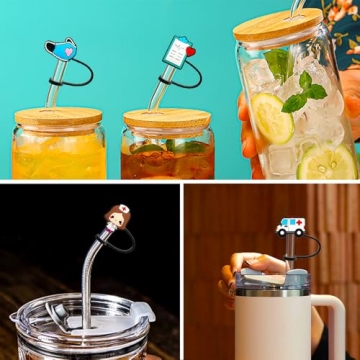 Nurse Doctor Straw Covers - Fun, Safe, and Reusable Gift